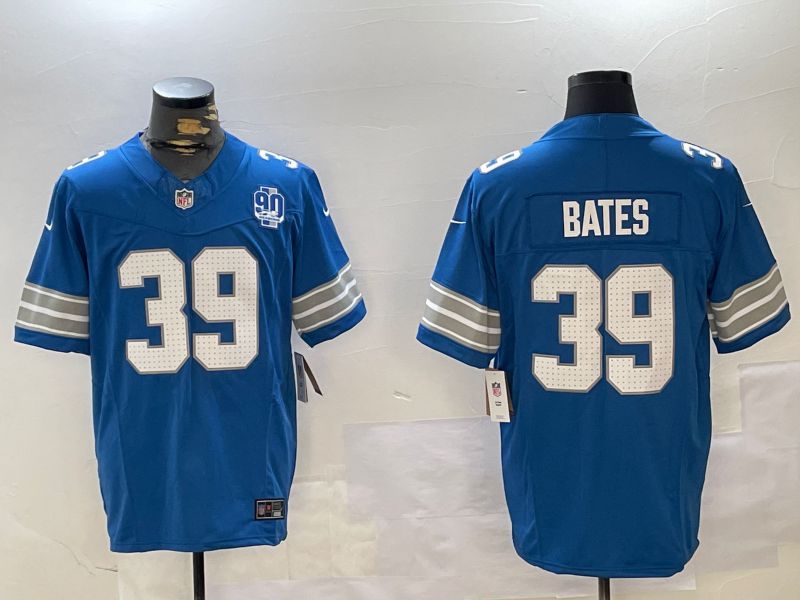 Men Detroit Lions 39 Bates Blue three generations 2024 Nike Limited NFL Jersey style 3